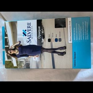 New Salvere Medical Compression stocking 20-30mmHG , Black color size L